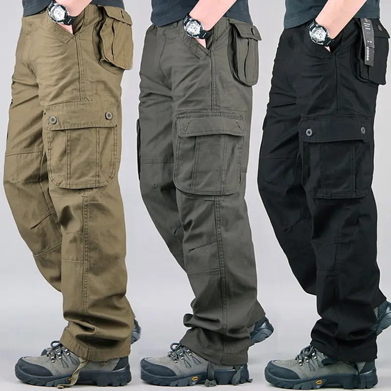 Wedding Job - Tactical Cargo Pants Men Cotton Overalls