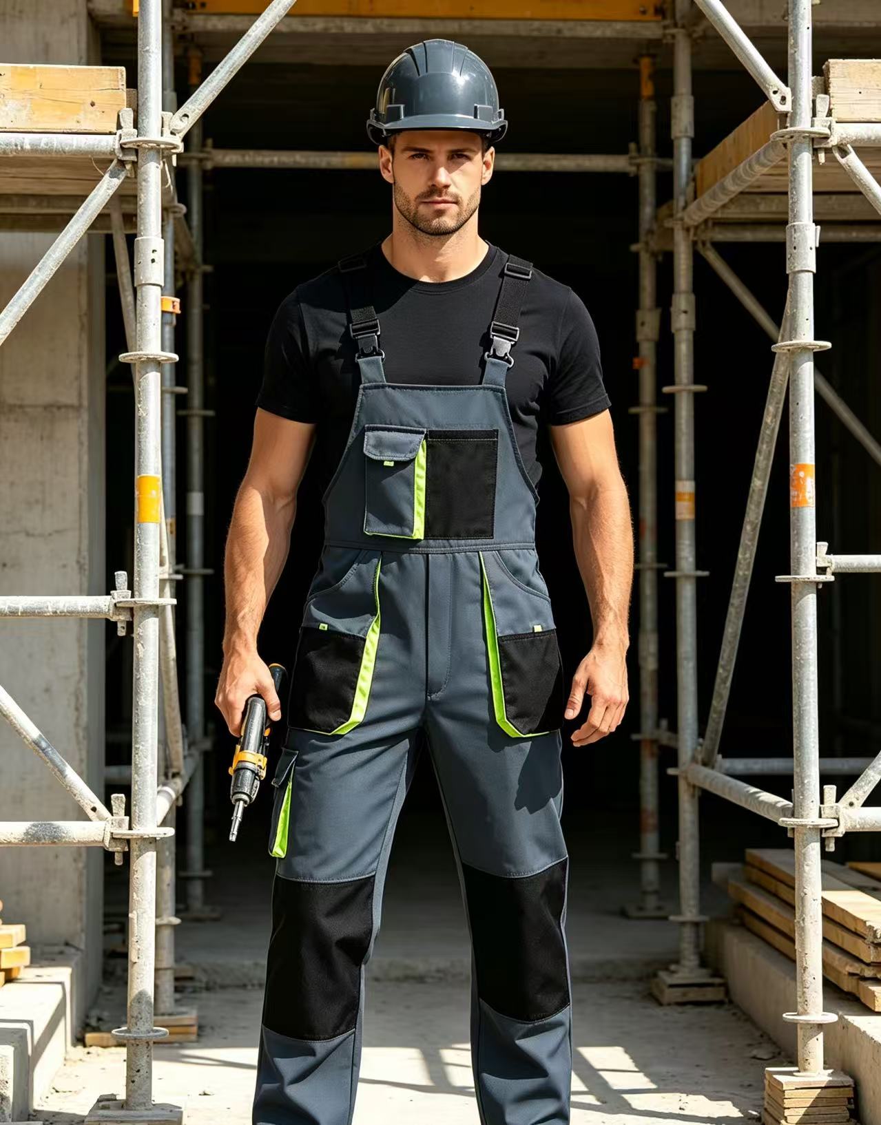 Wedding Job - Men's Work Jumpsuits Adjustable Shoulder Straps