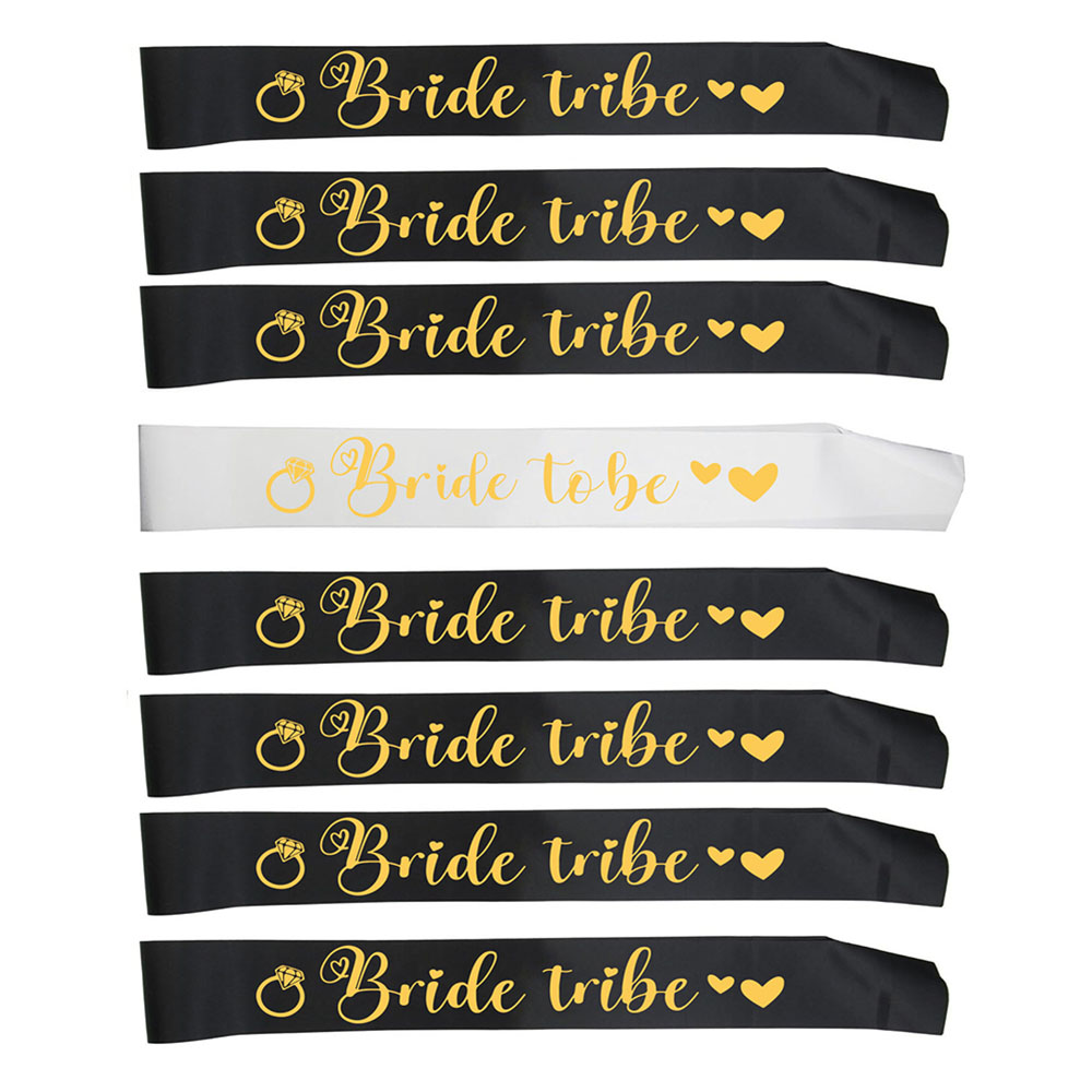 Bride Tribe Sash - 8pcs/Set Bride To Be Sash Team