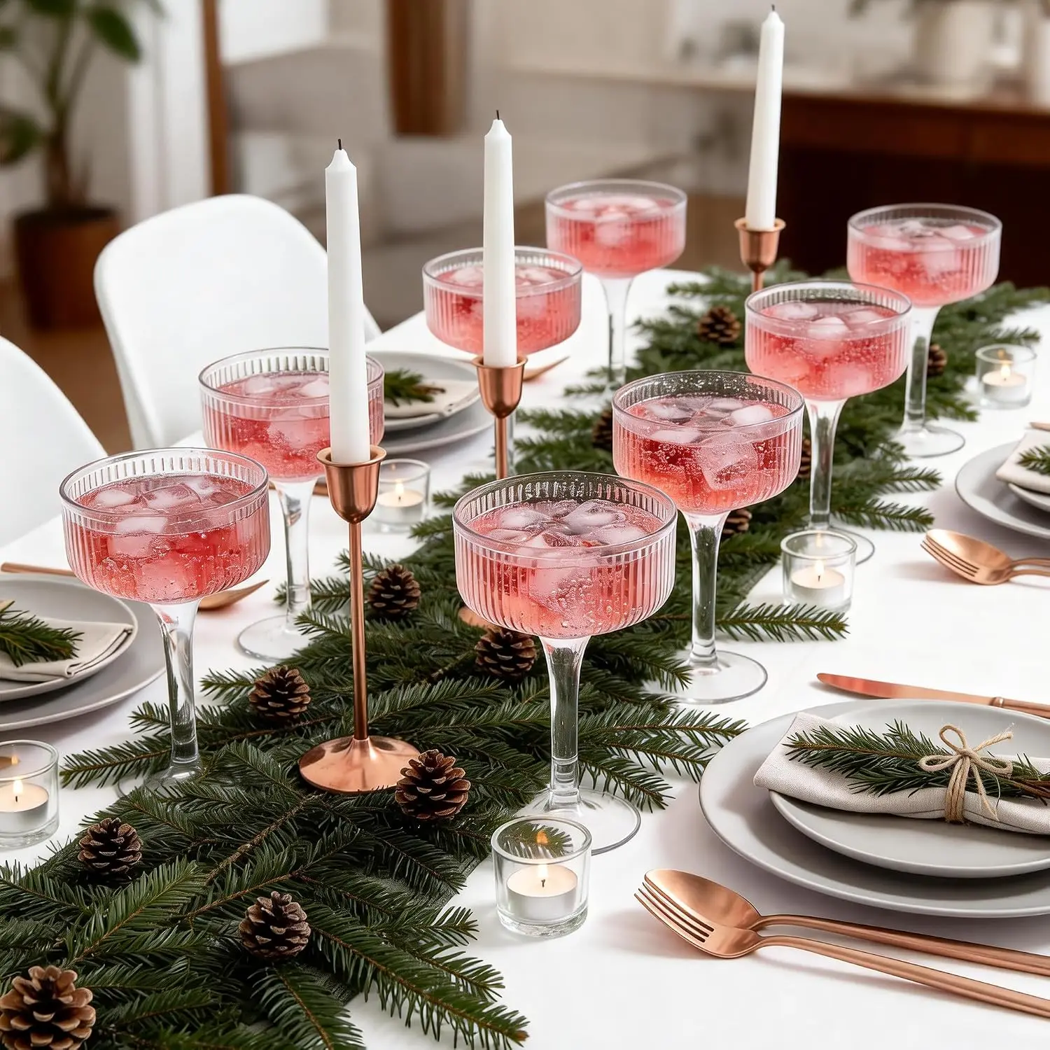 Champagne Tower Set - 4-Tier 7oz Clear Acrylic Plastic Champagne