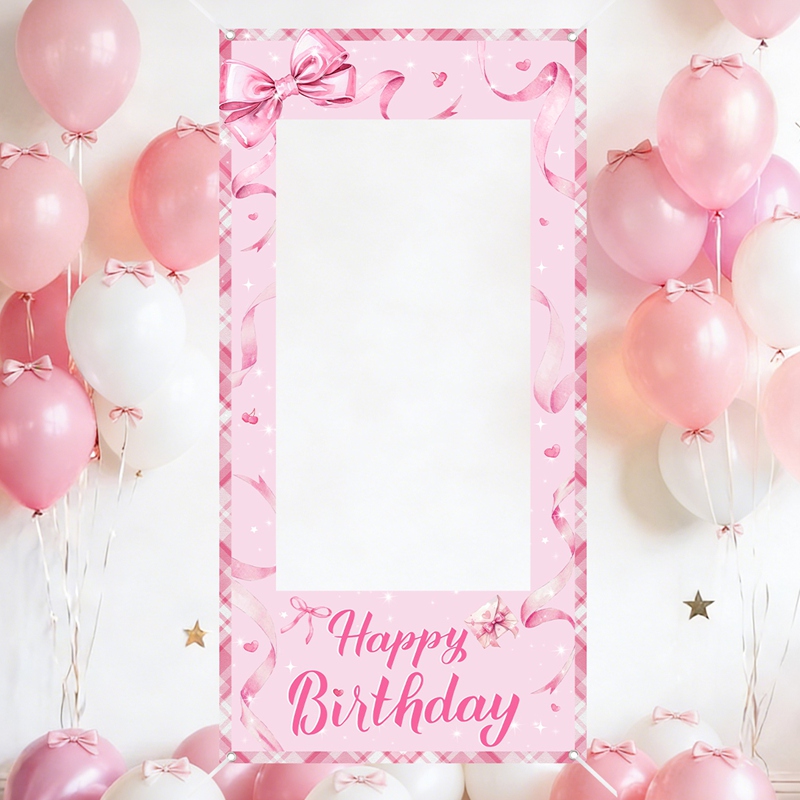 Pink Bow Photo Booth Frame Swe - Photo Booth Prop 评论和价格