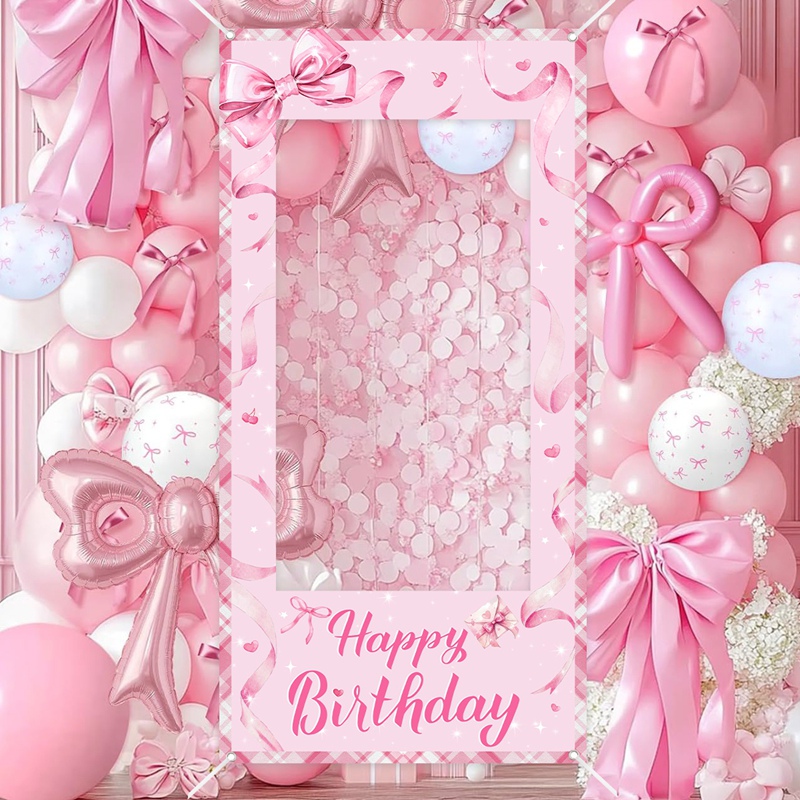 Pink Bow Photo Booth Frame Swe - Photo Booth Prop 评论和价格