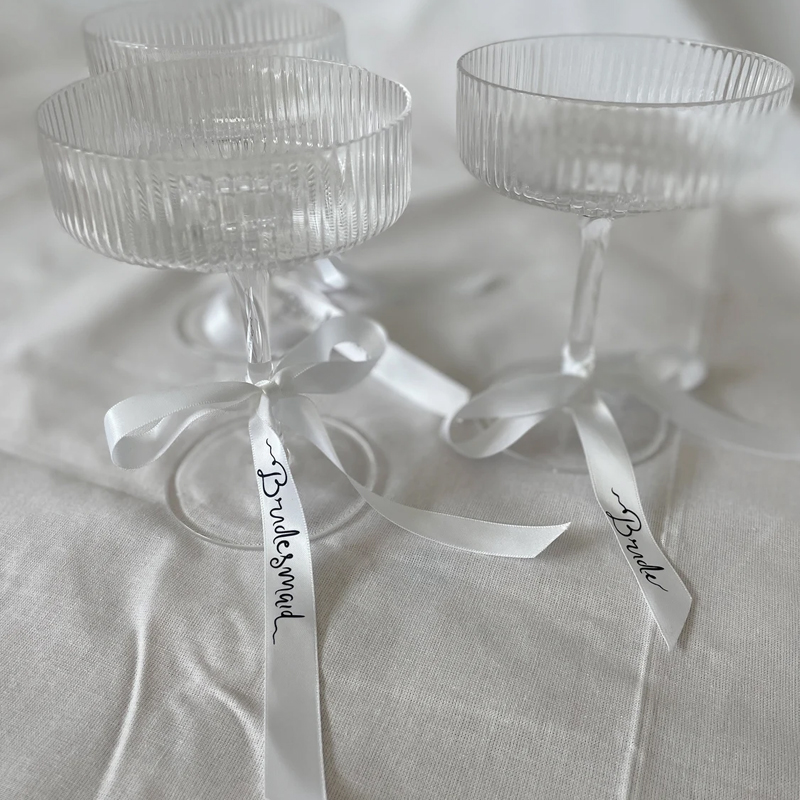 Bridesmaid Bride Bow Wedding D - Champagne Tower Set 评论和价格