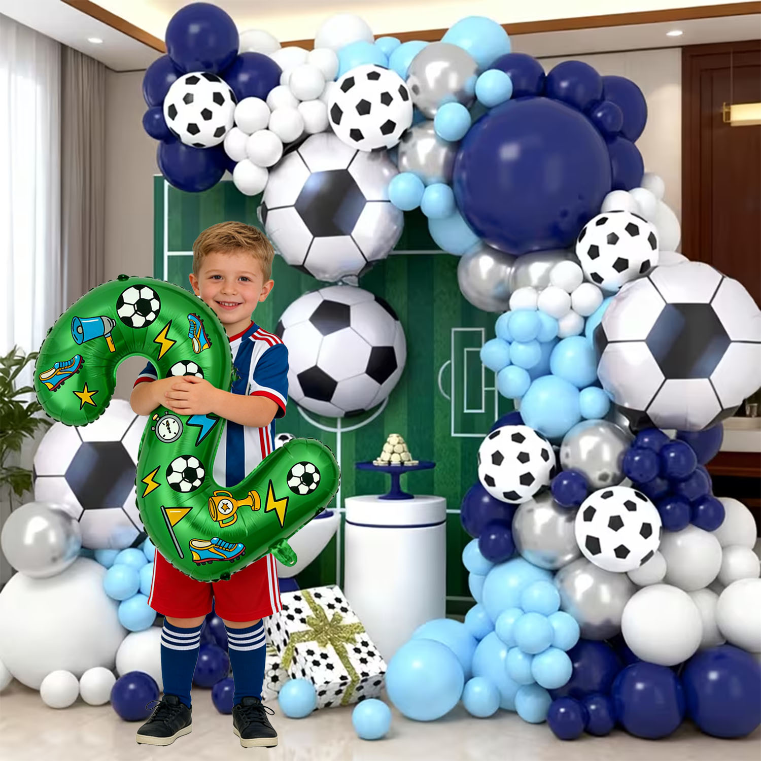 Football-themed Balloon Arch K - Wedding Day Supply Kit 评论和价格