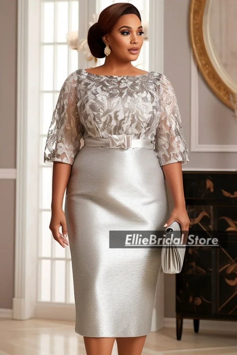 Silver Lace Wedding Party Dres - Bridal Sash Ribbon 评论和价格