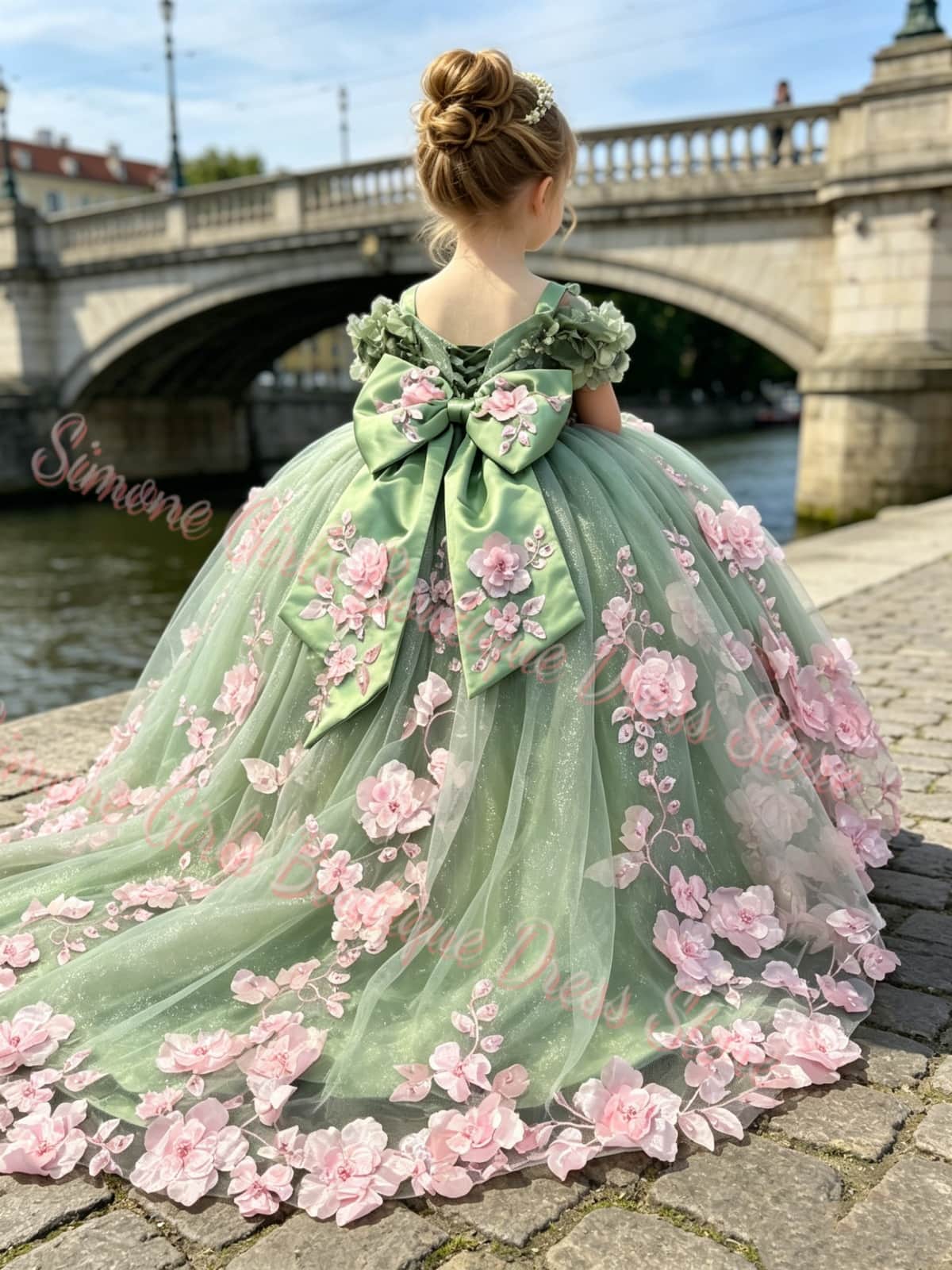 High Quality Luxury Floral Gir - Bridal Sash Ribbon 评论和价格