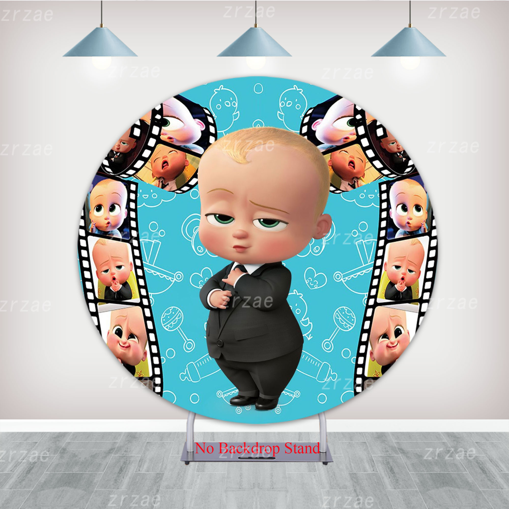 The Boss Babies Round Backdrop - Photo Booth Prop 评论和价格