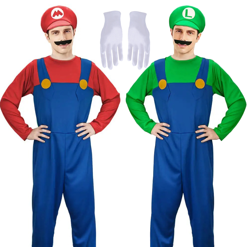 Adult Plumber Costume Red Gree - Wedding Job 评论和价格