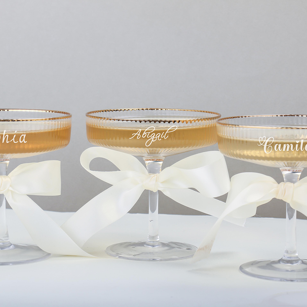Personalized Ribbed Champagne  - Champagne Tower Set 评论和价格