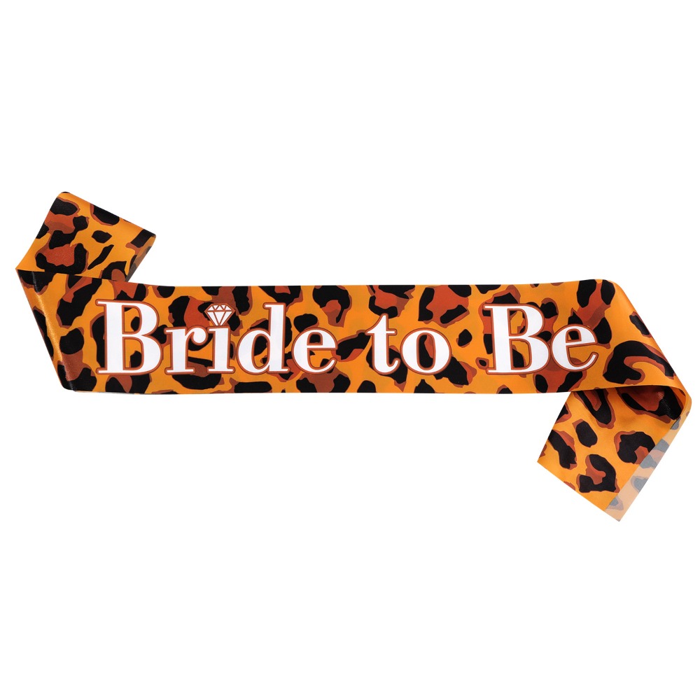 1 Piece Bride To Be Sash Leopa - Bride Tribe Sash 评论和价格
