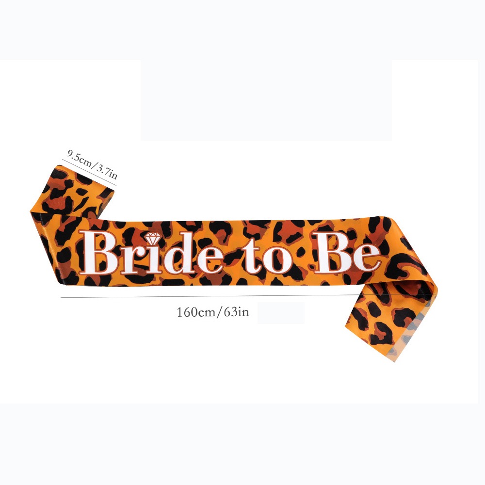 1 Piece Bride To Be Sash Leopa - Bride Tribe Sash 评论和价格