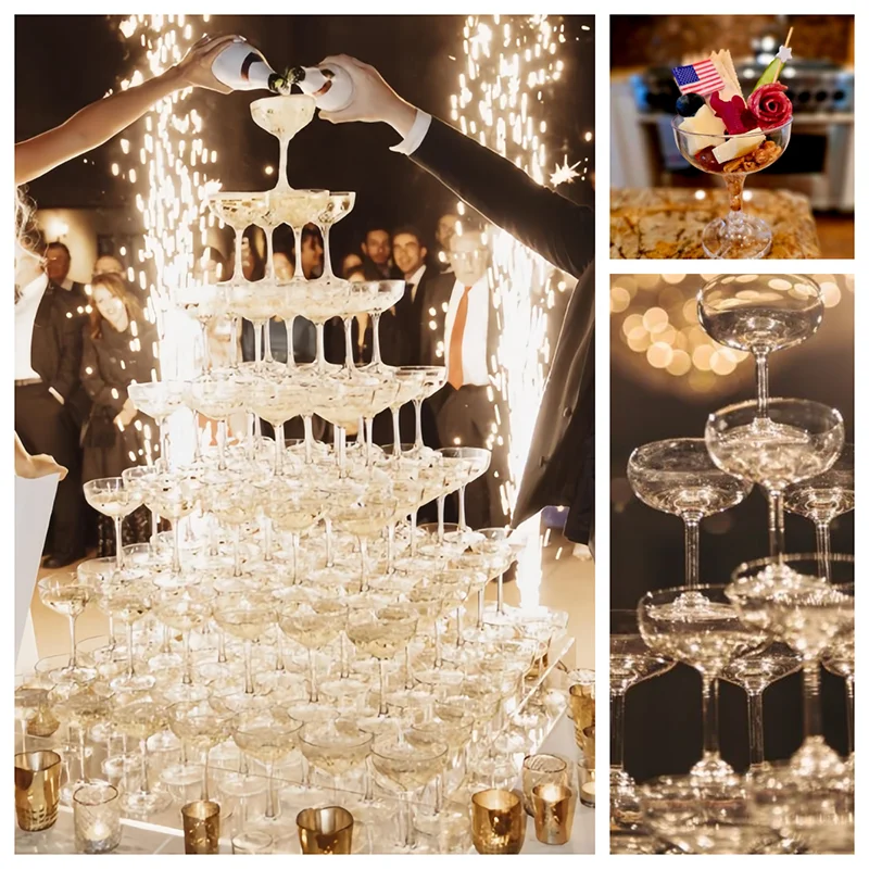 Clear Plastic Champagne Tower  - Champagne Tower Set 评论和价格