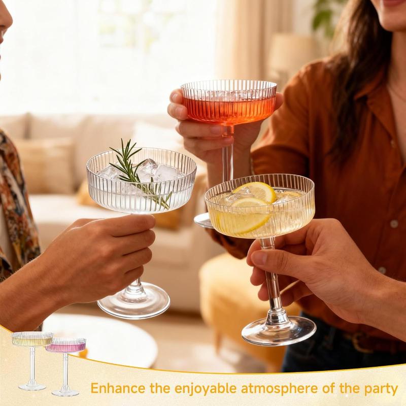 10Pcs Shatterproof Plastic Mar - Champagne Tower Set 评论和价格